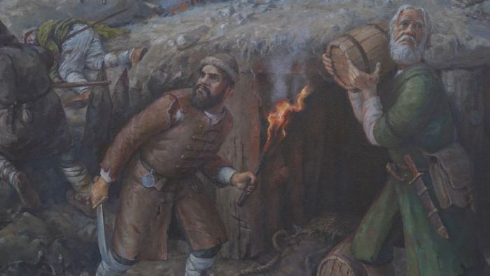История в искусстве: открытие выставки картины &laquo;Захват подкопа под Троицу&raquo;